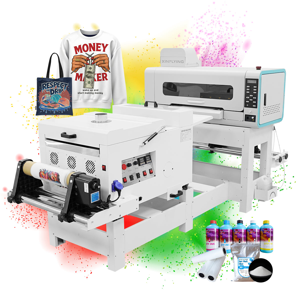 A2 Dual I1600 Printheads DTF Printer